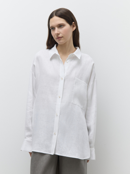 Рубашка объемная изо льна ver.2.0 AROUND  купить онлайн