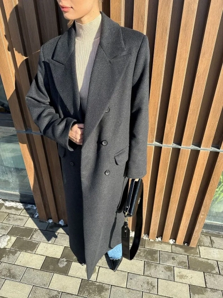 Пальто из шерсти оверсайз Ricoco  купить онлайн