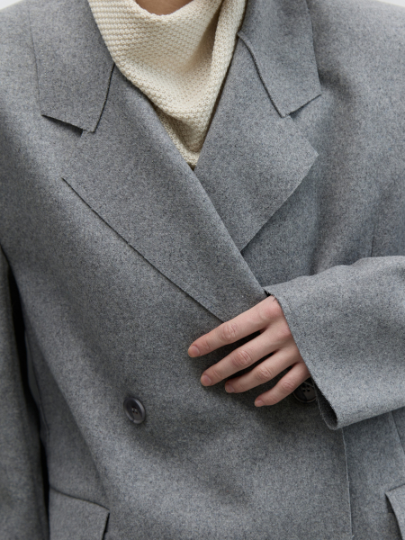 Жакет-пальто из итальянской шерсти AroundClothes&Knitwear  купить онлайн