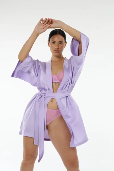 Халат атласный кимоно мини SHE UNDERWEAR  купить онлайн