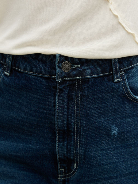 Шорты джинсовые с винтажным эффектом