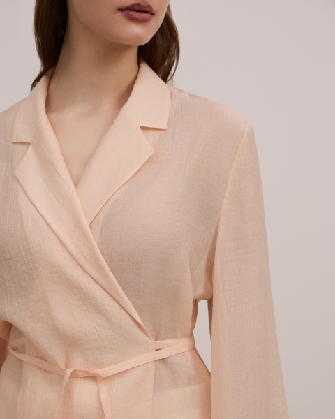 Полупрозрачная блуза на запах ÉCLATА  купить онлайн