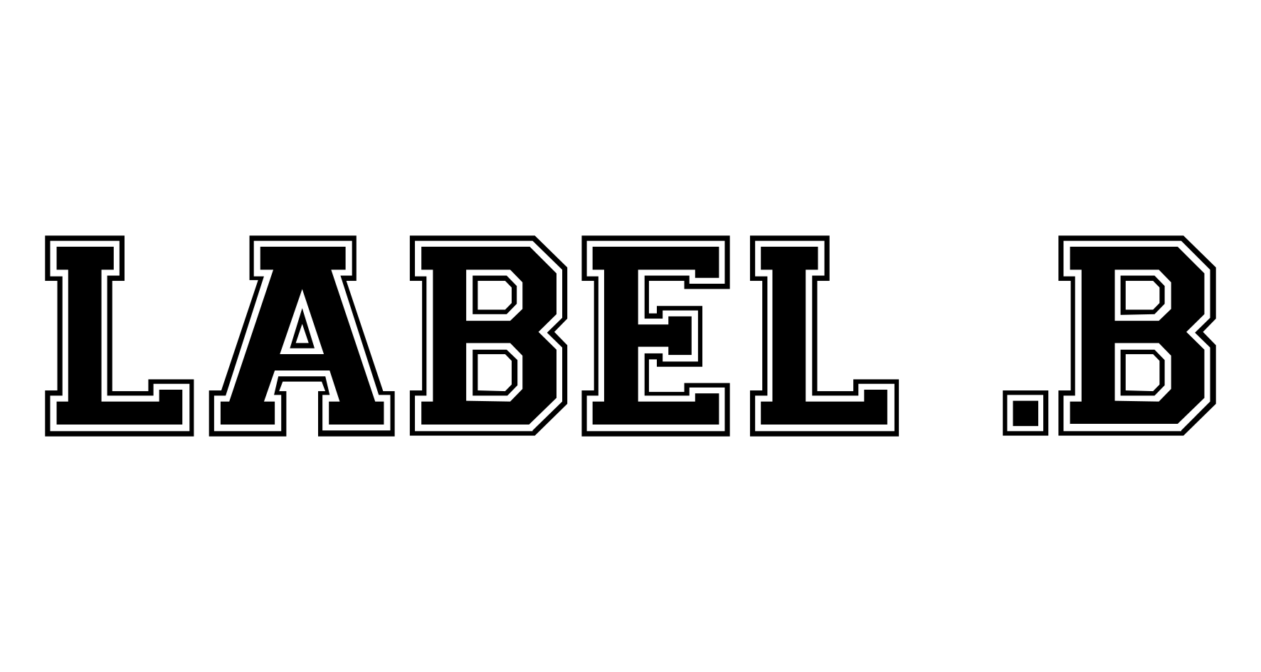 Label b