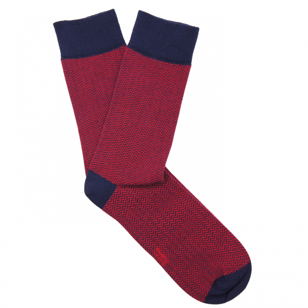 Носки жаккард Tezido, цвет: синий/красный Т2301 купить онлайн