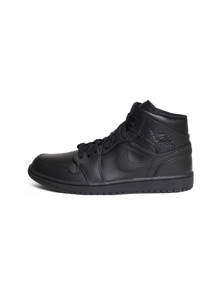 Кроссовки мужские Jordan 1 Mid "Triple Black" NKDADDYS SNEAKERS, цвет: Чёрный 554724-091 со скидкой купить онлайн