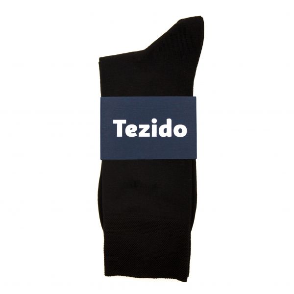Носки Luxury Mercerized Cotton Tezido, цвет: Чёрный Т1001 купить онлайн