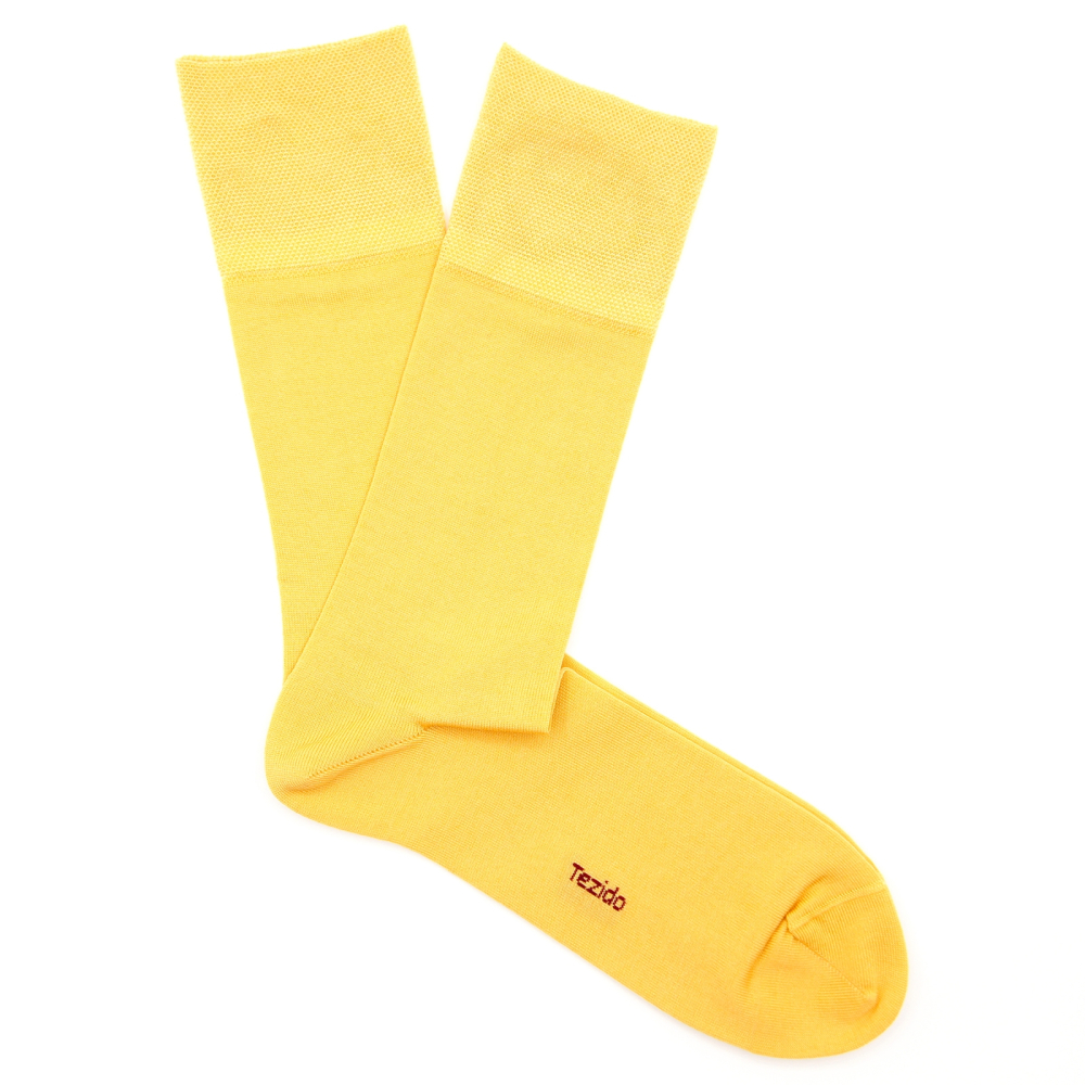 Носки Luxury Mercerized Cotton Tezido, цвет: Желтый  купить онлайн