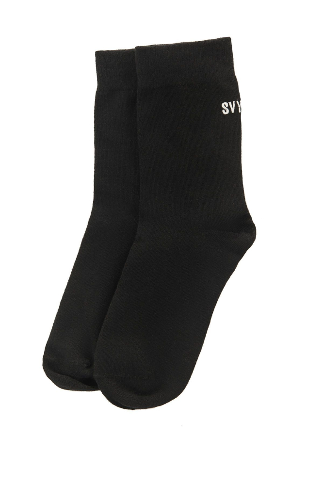 Носки SVYATOY с вышивкой SVYATAYA, цвет: Чёрный 17865 купить онлайн