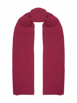 Шарф вязаный (ягодный) (ONE SIZE, ягодный)