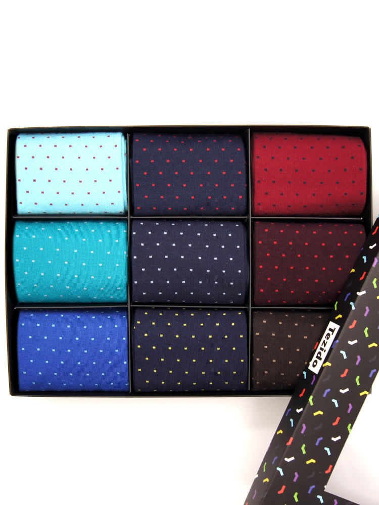 Подарочный набор из 9 пар носков Tezido Н254 купить онлайн