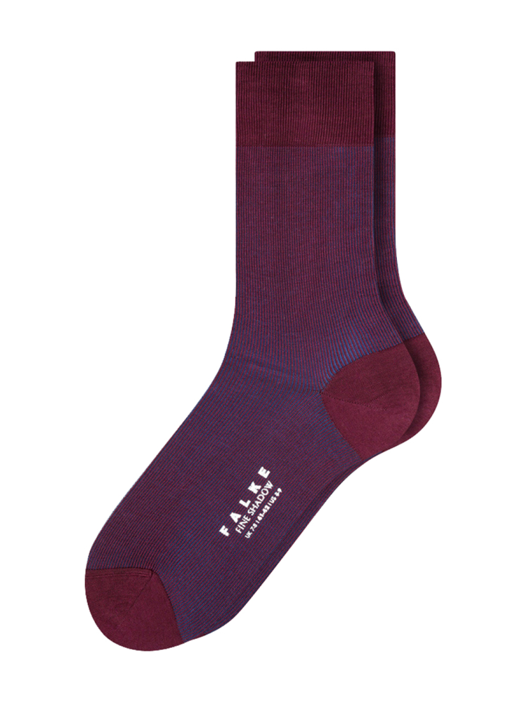 Носки мужские Men socks Fine Shadow FALKE, цвет: Бордовый 13141 купить онлайн