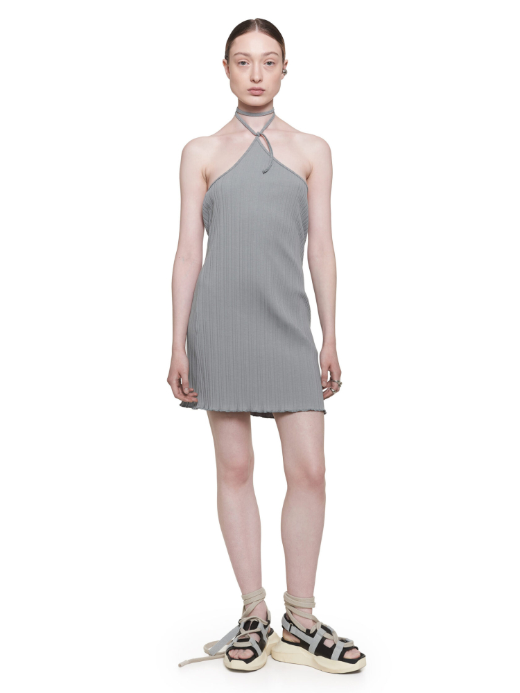 Платье мини из лапши DROP CAPPAREL.21est, цвет: серый, CAP.334.16.7 купить онлайн