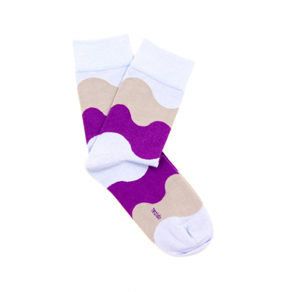 Носки Tezido Мороженое Tezido, цвет: топаз/фиолетовый Т2870 купить онлайн