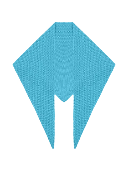 Косынка вязаная (голубой) (ONE SIZE, голубой)