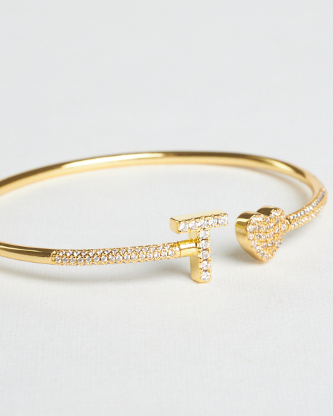 Браслет-манжета Diamond gold T ÁMOXY  купить онлайн