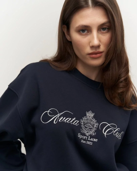 Свитшот Sport Luxe Dark Blue Aváta Club, цвет: нави, 00068 купить онлайн