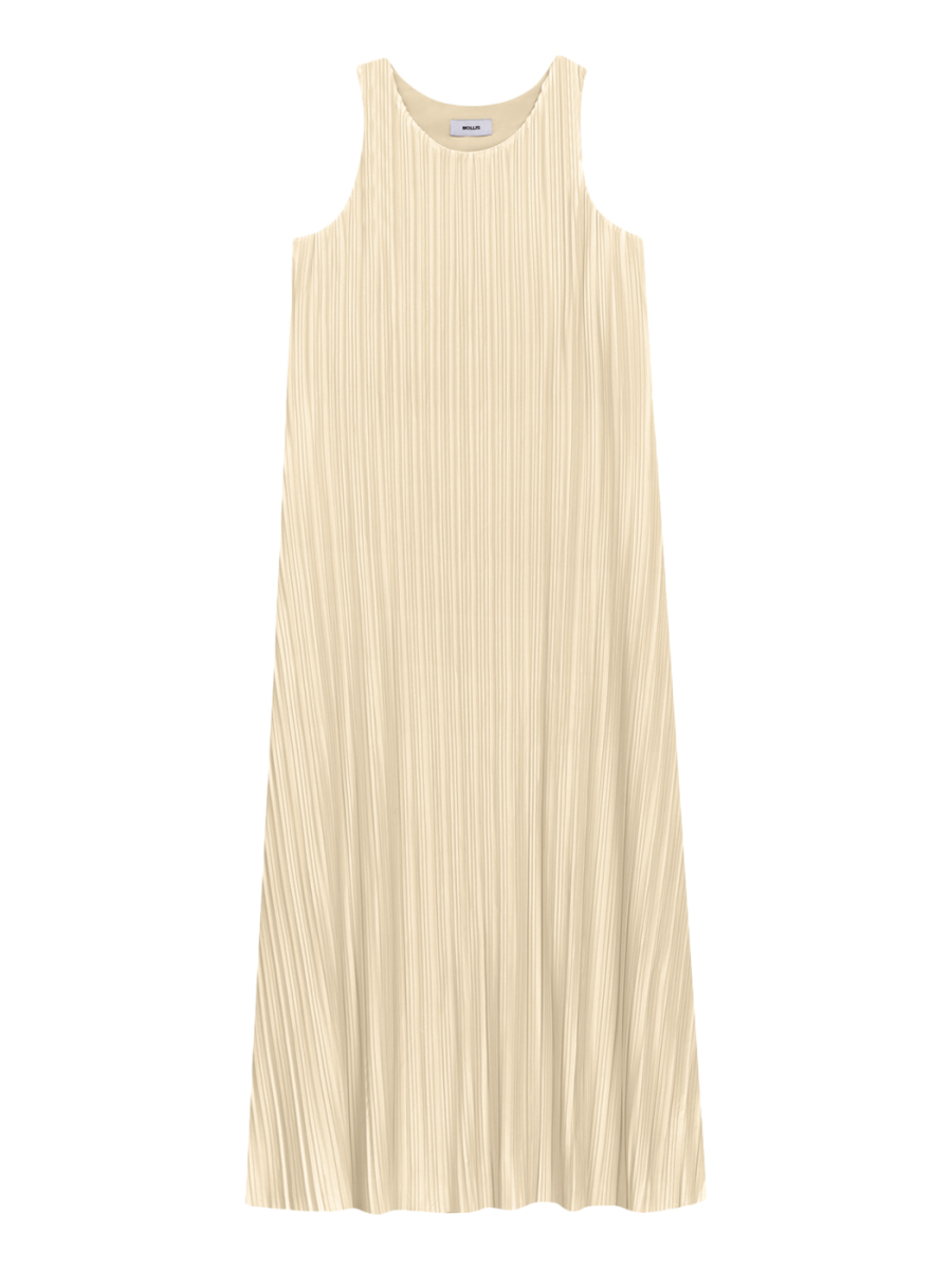 Платье миди плиссе Mollis, цвет: Светло-бежевый, 13-09-2366/1 купить онлайн