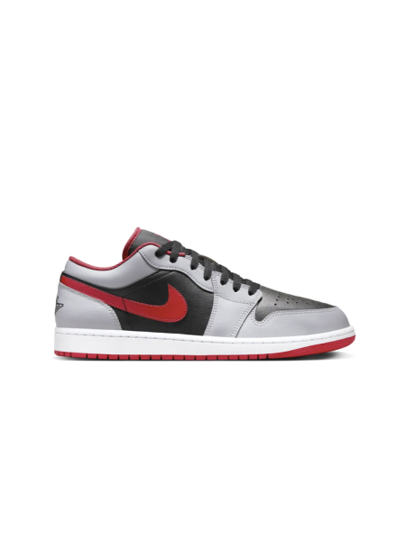 Кроссовки мужские Jordan 1 Low "Black Light Smoke Grey Gum Red" NKDADDYS SNEAKERS, цвет: серый 553558-060 купить онлайн