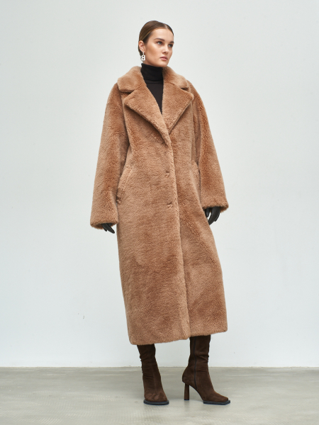 Пальто женское Большой кёрли SILVER FOX  купить онлайн