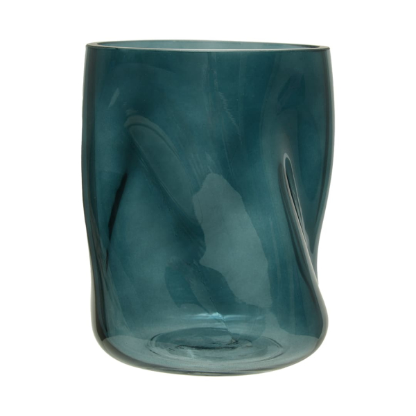 Декоративная ваза из стекла Динамика МАГАМАКС, цвет: синий Ekg-15 купить онлайн