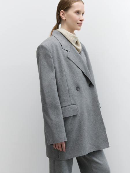 Жакет-пальто из итальянской шерсти AROUND  купить онлайн