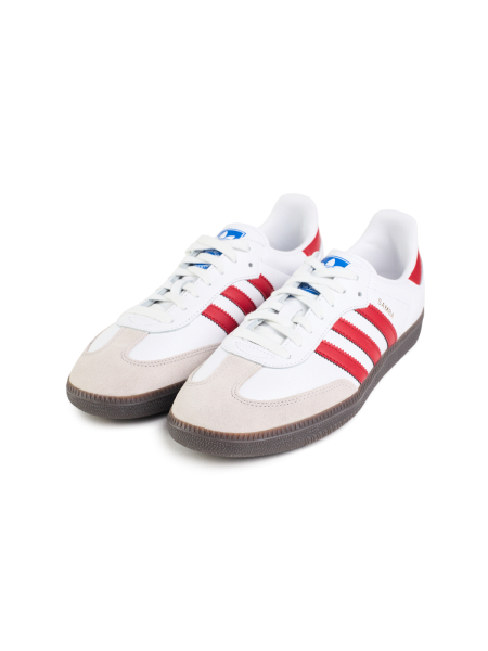 Кроссовки мужские Adidas Samba OG "White Better Scarlet" NKDADDYS SNEAKERS, цвет: белый IG1025 купить онлайн