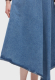 Юбка асимметричная из денима STUDIO 29, цвет: синий, 2431127-8 со скидкой купить онлайн