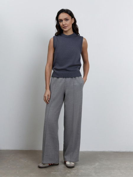 Брюки на любой случай из тонкой шерсти AroundClother&Knitwear 2816_40 купить онлайн