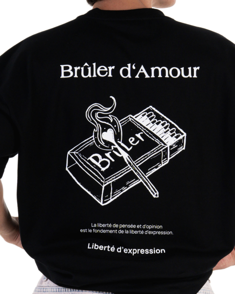 Футболка T-SHIRT "Matches" Brûler d'Amour, цвет: black,  купить онлайн