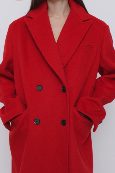 Пальто прямого кроя из шерсти 2SIDES  купить онлайн