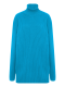 Трикотажное платье-туника с горлом (голубой) (OS, голубой)
