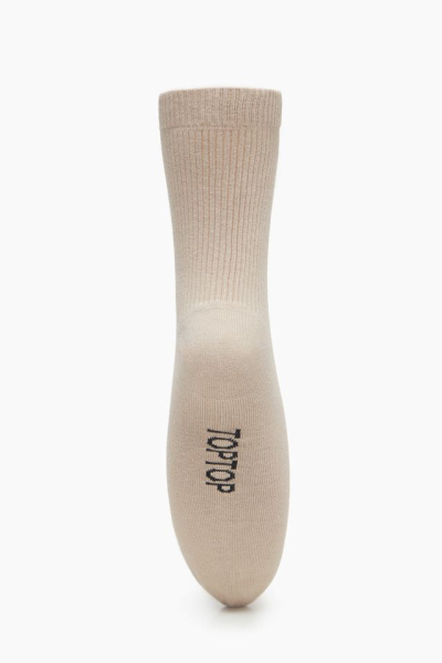 Комплект носков из трех пар TOPTOP, цвет: бежевый TT.082.13386.111 купить онлайн
