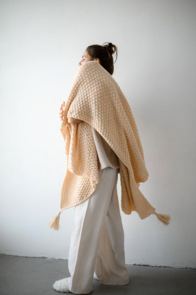 Плед "Нежность" TOWELS BY SHIROKOVA, цвет: Персиковый  купить онлайн