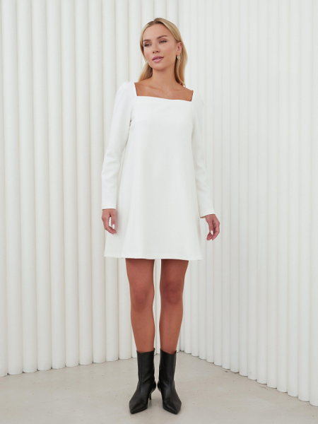 Платье-трапеция с квадратным вырезом I.B.W. со скидкой  купить онлайн