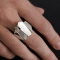 Массивное кольцо с гранями Shard Darkrain, цвет: серебро, MS4011 купить онлайн