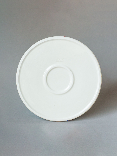 Тарелка "Синичка" с вертикальным бортиком AGAMI CERAMICS, цвет: белый  купить онлайн