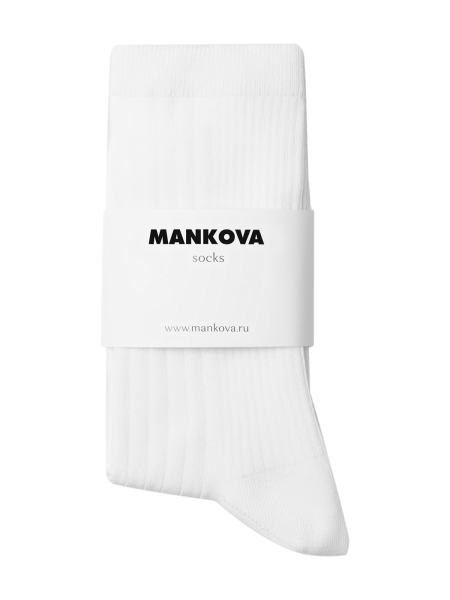 Носки из хлопка Mankova, цвет: белый SH026 купить онлайн