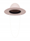 Шляпа федора фетровая с лентой и жемчужной цепочкой Canotier  купить онлайн