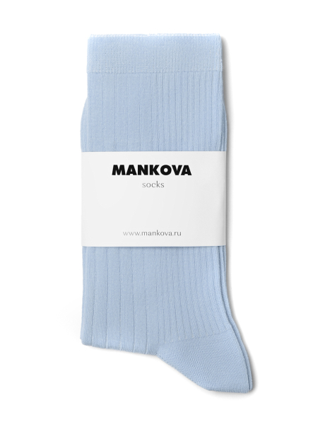 Носки из хлопка Mankova, цвет: голубой SH026 купить онлайн