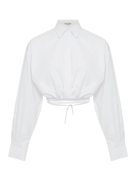 Рубашка crop white annúko со скидкой ANN23WHT330 купить онлайн
