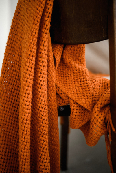 Плед "Бабушкин" TOWELS BY SHIROKOVA, цвет: терракотовый  купить онлайн