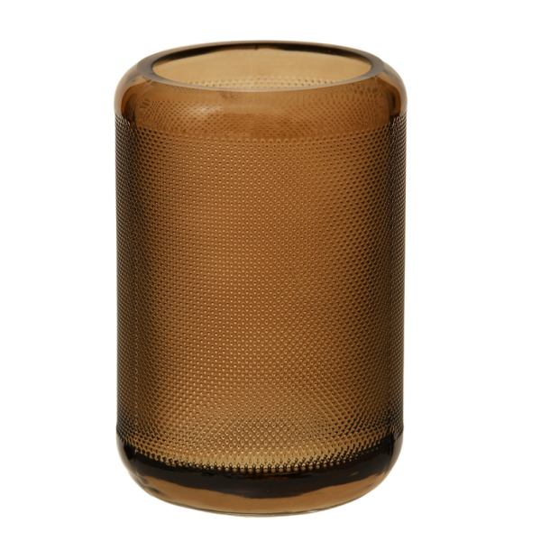 Декоративная ваза из стекла Цилиндр МАГАМАКС, цвет: коричневый Ekg-18 купить онлайн