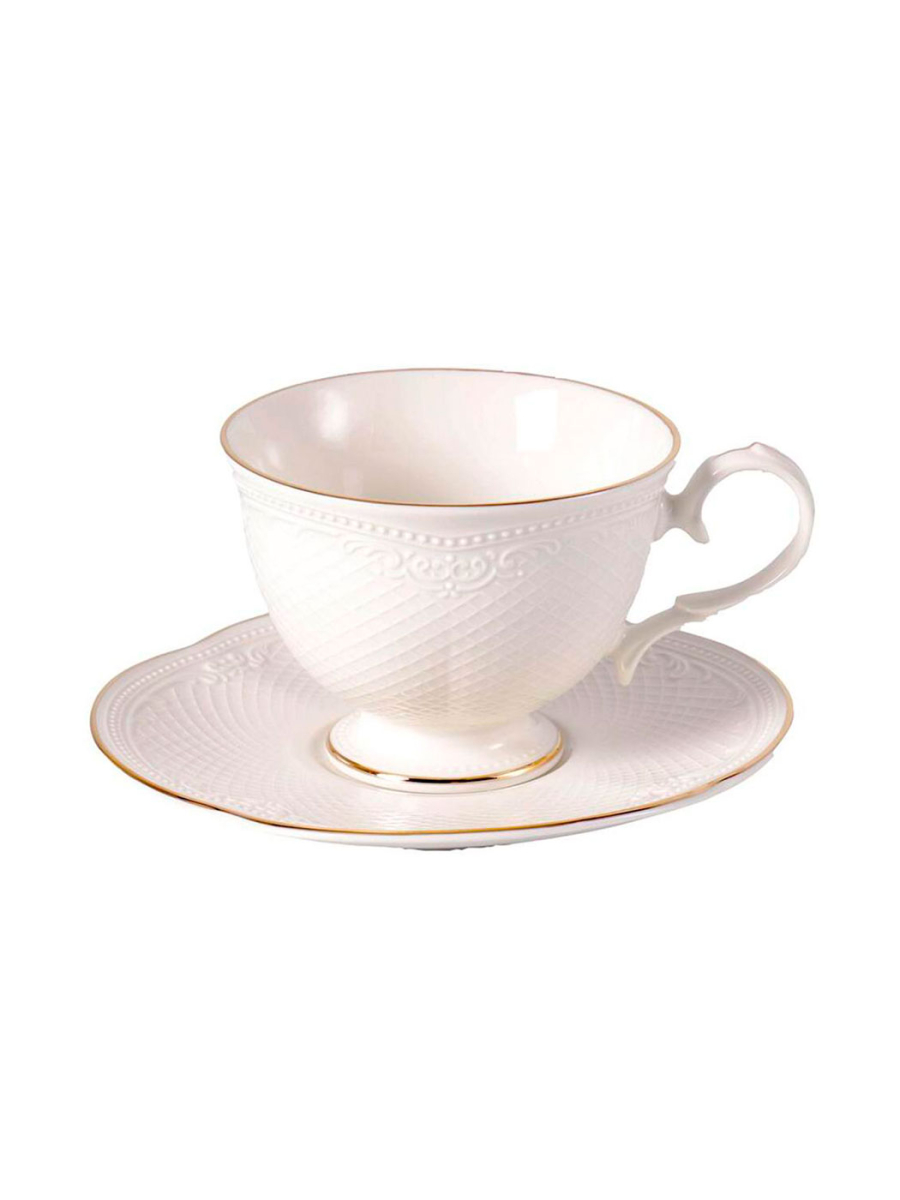 Чайная пара Aristocrat GOLD, Noble РЕСТПРОЕКТ, цвет: белый 81229575 купить онлайн