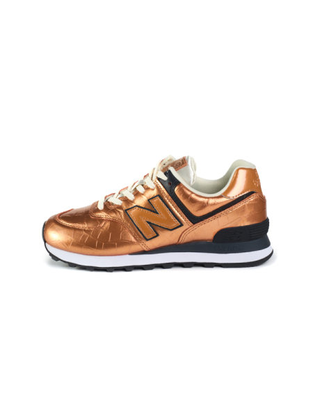 Кроссовки женские New Balance 574 "Bronze Black" NKDADDYS SNEAKERS, цвет: золотой WL574PX2 купить онлайн