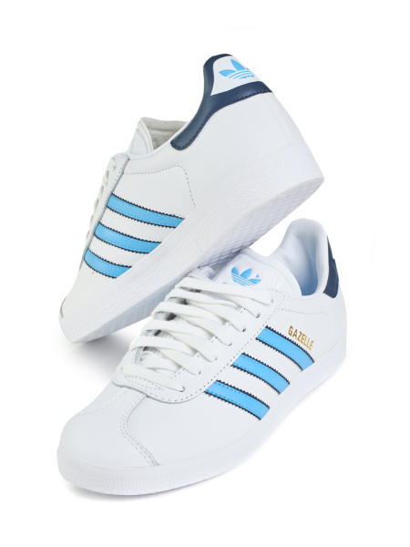 Кроссовки унисекс Adidas Gazelle "White Semi Blue Burst" NKDADDYS SNEAKERS, цвет: белый IG6210 купить онлайн
