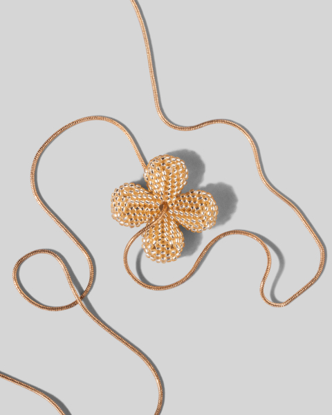 Подвеска Beaded Flower Golden alvaar  купить онлайн