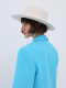 Шляпа федора фетровая с лентой, пирсингом и цепью Canotier  купить онлайн