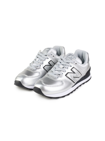 Кроссовки женские New Balance 574 "Silver" NKDADDYS SNEAKERS, цвет: серебристый WL574PN2 купить онлайн