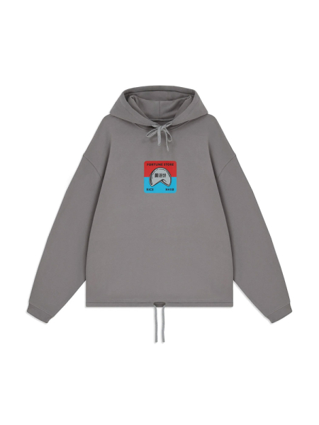 Худи PANASIAN STICKER PAC HOODIE/FORTUNE STORE RICE, цвет: айсберг, НФ-00000460 купить онлайн