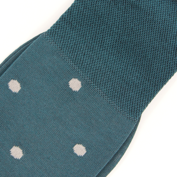 Носки Luxury Mercerized Cotton Dots Tezido, цвет: морской  купить онлайн